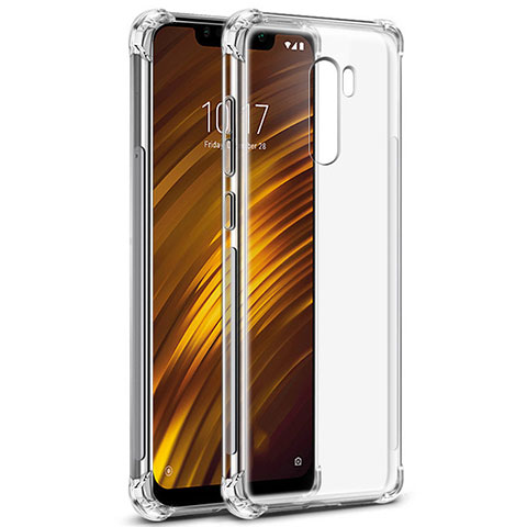 Custodia Silicone Trasparente Ultra Sottile Morbida T05 per Xiaomi Pocophone F1 Chiaro