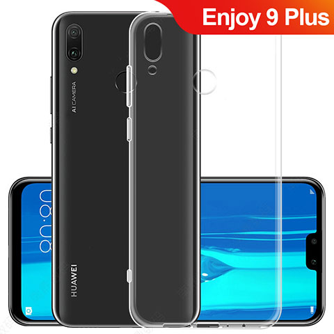 Custodia Silicone Trasparente Ultra Sottile Morbida T06 per Huawei Enjoy 9 Plus Chiaro