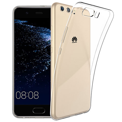 Custodia Silicone Trasparente Ultra Sottile Morbida T06 per Huawei P10 Plus Chiaro