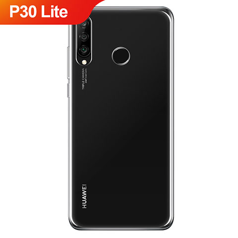 Custodia Silicone Trasparente Ultra Sottile Morbida T06 per Huawei P30 Lite Chiaro