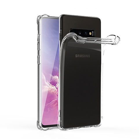 Custodia Silicone Trasparente Ultra Sottile Morbida T06 per Samsung Galaxy S10 5G Chiaro