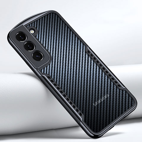 Custodia Silicone Trasparente Ultra Sottile Morbida T06 per Samsung Galaxy S21 FE 5G Nero