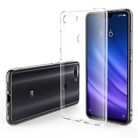 Custodia Silicone Trasparente Ultra Sottile Morbida T06 per Xiaomi Mi 8 Lite Chiaro