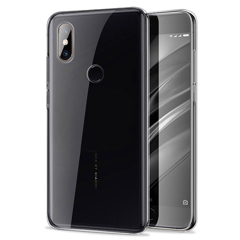 Custodia Silicone Trasparente Ultra Sottile Morbida T06 per Xiaomi Mi A2 Chiaro