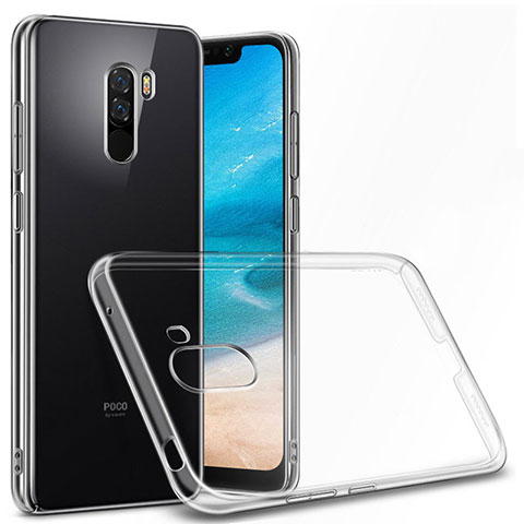 Custodia Silicone Trasparente Ultra Sottile Morbida T06 per Xiaomi Pocophone F1 Chiaro