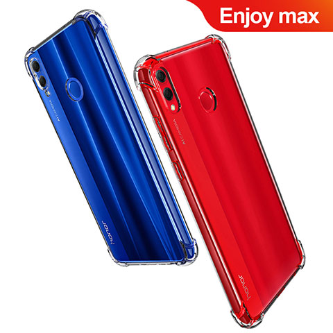 Custodia Silicone Trasparente Ultra Sottile Morbida T07 per Huawei Enjoy Max Chiaro