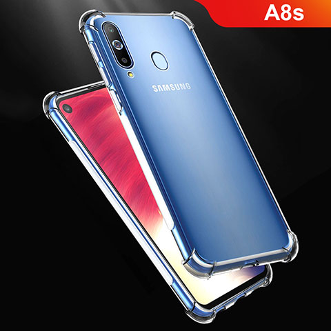 Custodia Silicone Trasparente Ultra Sottile Morbida T07 per Samsung Galaxy A8s SM-G8870 Chiaro