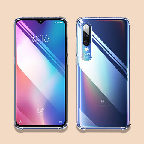 Custodia Silicone Trasparente Ultra Sottile Morbida T07 per Xiaomi Mi 9 SE Chiaro