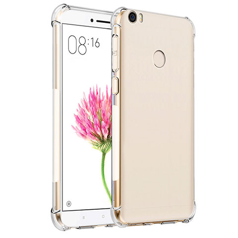 Custodia Silicone Trasparente Ultra Sottile Morbida T07 per Xiaomi Mi Max Chiaro