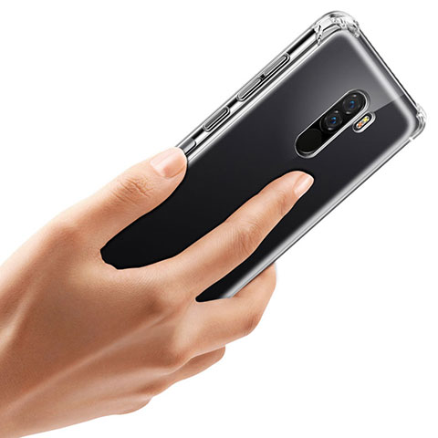 Custodia Silicone Trasparente Ultra Sottile Morbida T07 per Xiaomi Pocophone F1 Chiaro