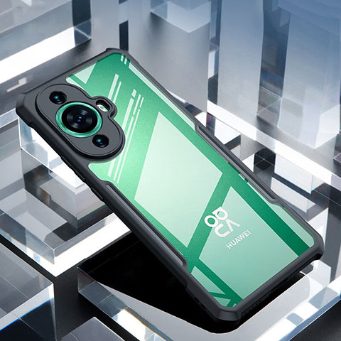 Custodia Silicone Trasparente Ultra Sottile Morbida T08 per Huawei Nova 11 Pro Nero