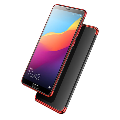 Custodia Silicone Trasparente Ultra Sottile Morbida T08 per Huawei Nova 2S Rosso