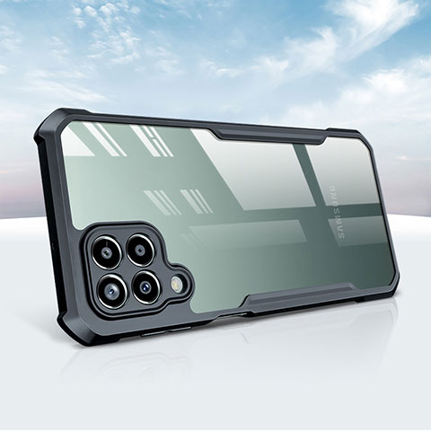 Custodia Silicone Trasparente Ultra Sottile Morbida T08 per Samsung Galaxy A42 5G Nero