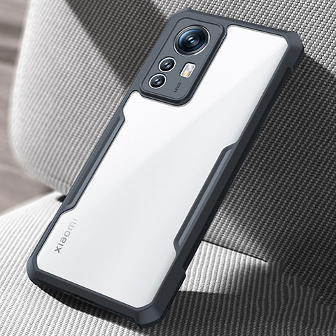Custodia Silicone Trasparente Ultra Sottile Morbida T08 per Xiaomi Mi 12 5G Nero