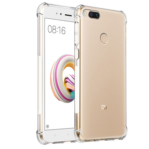 Custodia Silicone Trasparente Ultra Sottile Morbida T08 per Xiaomi Mi A1 Chiaro