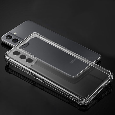 Custodia Silicone Trasparente Ultra Sottile Morbida T09 per Samsung Galaxy S22 5G Chiaro