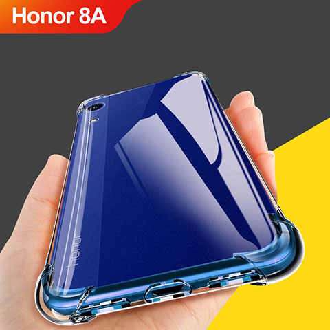 Custodia Silicone Trasparente Ultra Sottile Morbida T10 per Huawei Y6 Prime (2019) Chiaro