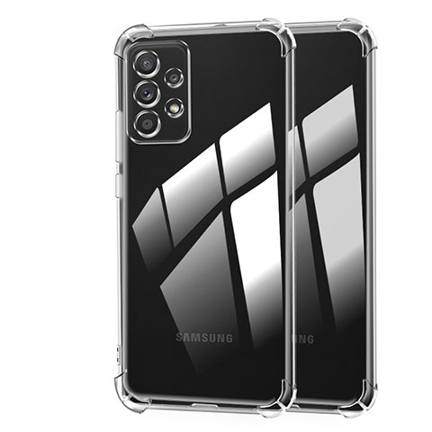 Custodia Silicone Trasparente Ultra Sottile Morbida T10 per Samsung Galaxy A73 5G Chiaro