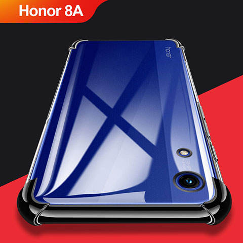 Custodia Silicone Trasparente Ultra Sottile Morbida T11 per Huawei Honor 8A Nero