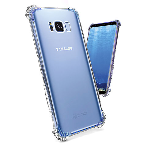 Custodia Silicone Trasparente Ultra Sottile Morbida T19 per Samsung Galaxy S8 Chiaro