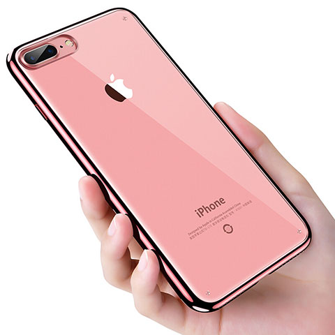 Custodia Silicone Trasparente Ultra Sottile Morbida T21 per Apple iPhone 8 Plus Chiaro