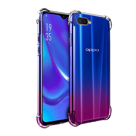 Custodia Silicone Trasparente Ultra Sottile Morbida Z05 per Oppo K1 Chiaro