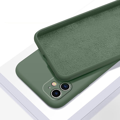 Custodia Silicone Ultra Sottile Morbida 360 Gradi Cover C01 per Apple iPhone 11 Ciano
