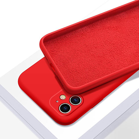 Custodia Silicone Ultra Sottile Morbida 360 Gradi Cover C01 per Apple iPhone 11 Rosso