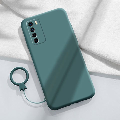 Custodia Silicone Ultra Sottile Morbida 360 Gradi Cover C01 per Huawei Honor Play4 5G Verde Notte