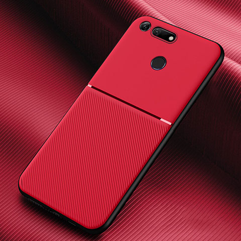 Custodia Silicone Ultra Sottile Morbida 360 Gradi Cover C01 per Huawei Honor View 20 Rosso