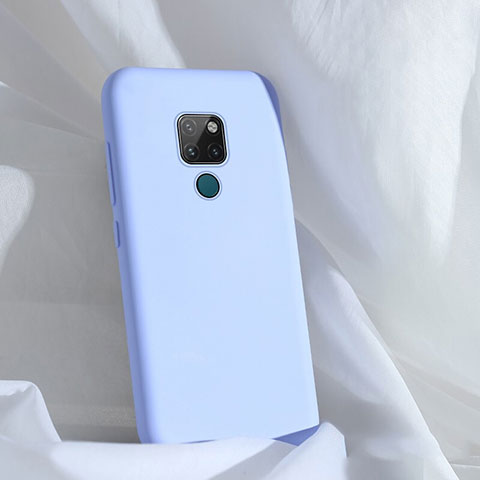 Custodia Silicone Ultra Sottile Morbida 360 Gradi Cover C01 per Huawei Mate 20 Cielo Blu