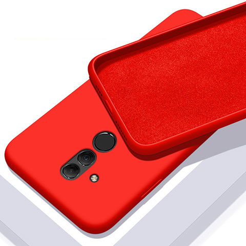 Custodia Silicone Ultra Sottile Morbida 360 Gradi Cover C01 per Huawei Mate 20 Lite Rosso