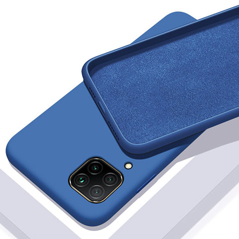 Custodia Silicone Ultra Sottile Morbida 360 Gradi Cover C01 per Huawei P40 Lite Blu