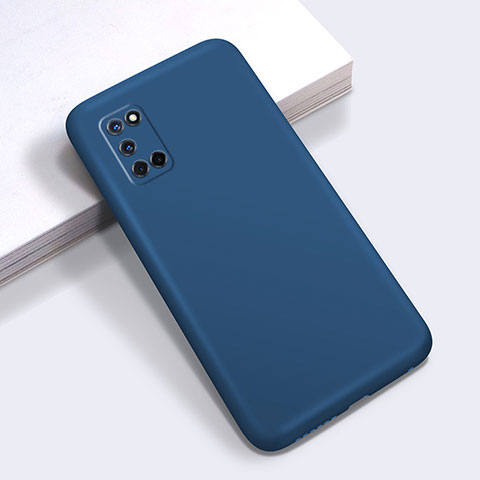 Custodia Silicone Ultra Sottile Morbida 360 Gradi Cover C01 per Oppo A72 Blu