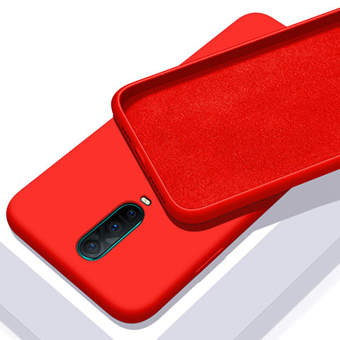 Custodia Silicone Ultra Sottile Morbida 360 Gradi Cover C01 per Oppo R17 Pro Rosso