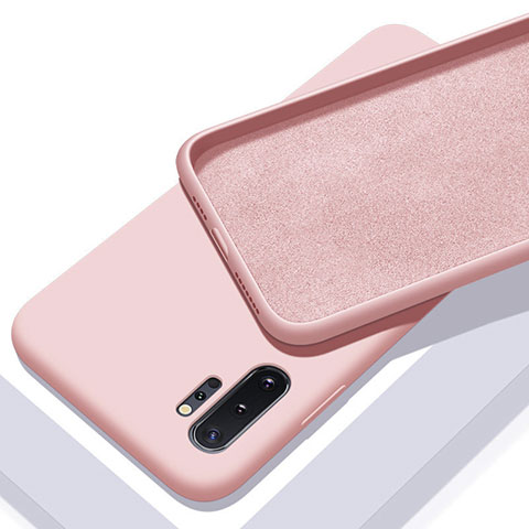 Custodia Silicone Ultra Sottile Morbida 360 Gradi Cover C01 per Samsung Galaxy Note 10 Plus 5G Rosa