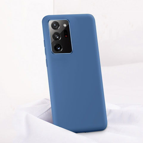 Custodia Silicone Ultra Sottile Morbida 360 Gradi Cover C01 per Samsung Galaxy Note 20 Ultra 5G Blu