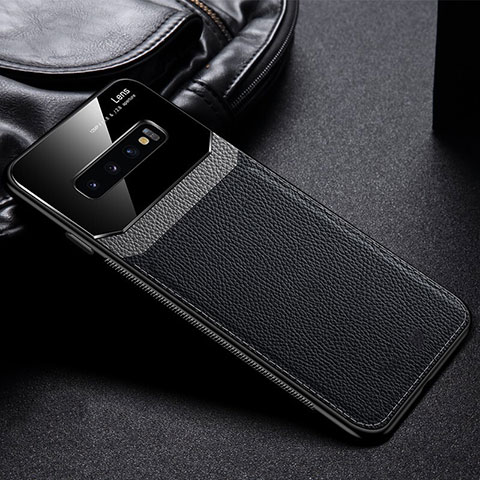 Custodia Silicone Ultra Sottile Morbida 360 Gradi Cover C01 per Samsung Galaxy S10 5G Nero