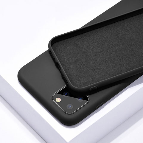 Custodia Silicone Ultra Sottile Morbida 360 Gradi Cover C02 per Apple iPhone 11 Pro Max Nero