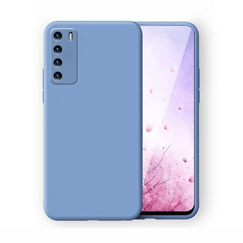 Custodia Silicone Ultra Sottile Morbida 360 Gradi Cover C02 per Huawei Honor Play4 5G Blu