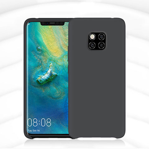 Custodia Silicone Ultra Sottile Morbida 360 Gradi Cover C02 per Huawei Mate 20 Pro Nero