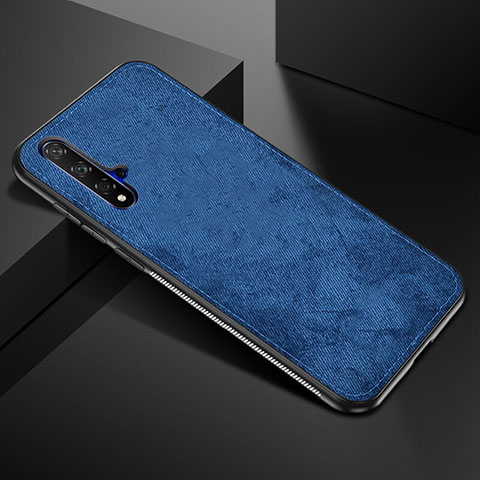 Custodia Silicone Ultra Sottile Morbida 360 Gradi Cover C02 per Huawei Nova 5T Blu