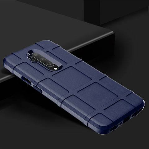 Custodia Silicone Ultra Sottile Morbida 360 Gradi Cover C02 per OnePlus 7T Pro Blu