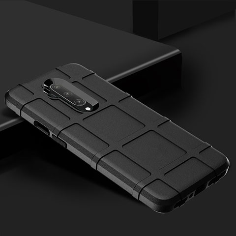 Custodia Silicone Ultra Sottile Morbida 360 Gradi Cover C02 per OnePlus 7T Pro Nero
