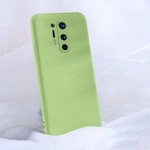 Custodia Silicone Ultra Sottile Morbida 360 Gradi Cover C02 per OnePlus 8 Pro Verde