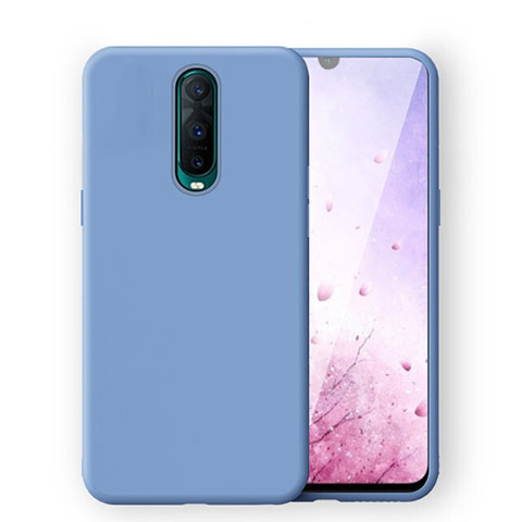 Custodia Silicone Ultra Sottile Morbida 360 Gradi Cover C02 per Oppo R17 Pro Blu