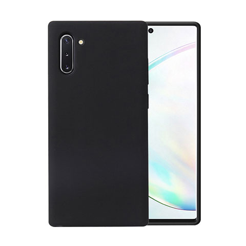 Custodia Silicone Ultra Sottile Morbida 360 Gradi Cover C02 per Samsung Galaxy Note 10 Nero