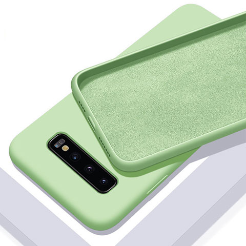 Custodia Silicone Ultra Sottile Morbida 360 Gradi Cover C02 per Samsung Galaxy S10 Plus Verde