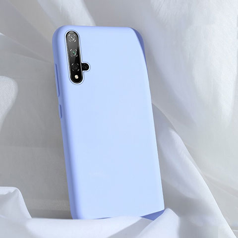 Custodia Silicone Ultra Sottile Morbida 360 Gradi Cover C03 per Huawei Nova 5 Cielo Blu
