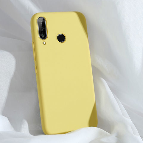 Custodia Silicone Ultra Sottile Morbida 360 Gradi Cover C03 per Huawei P30 Lite Giallo